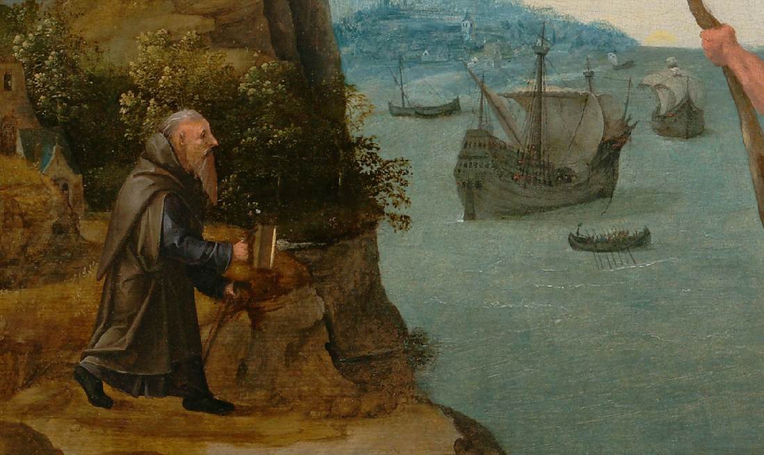 St Christopher in a Panoramic Landscape (detail)