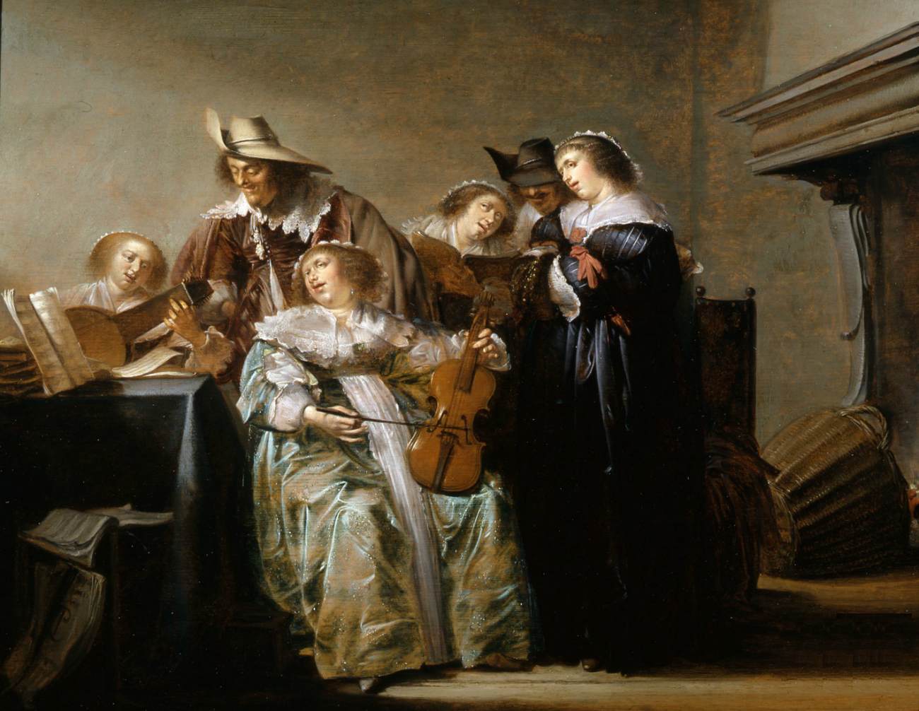 A Merry Company in an Interior