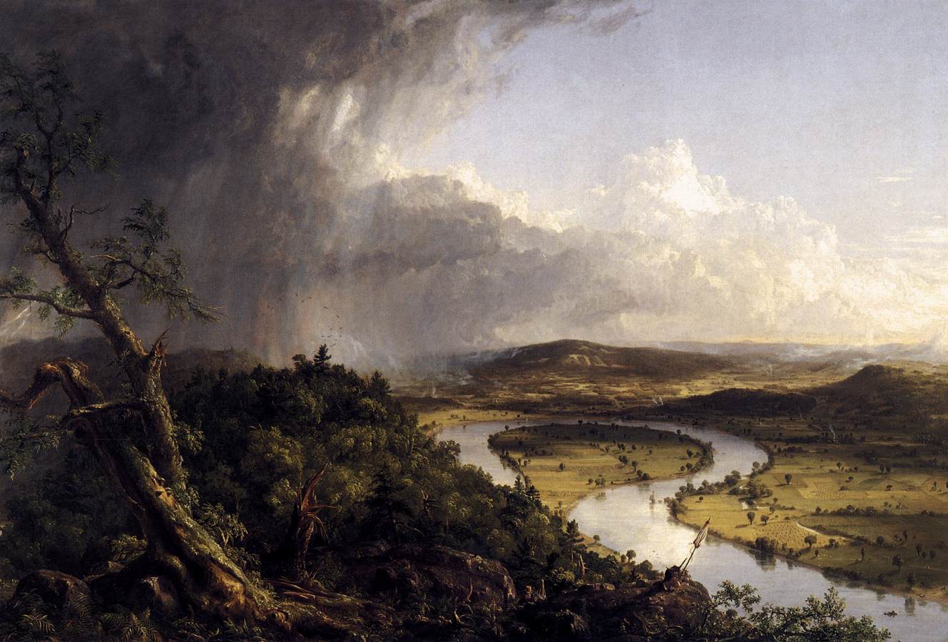 View from Mount Holyoke, Northamptom, Massachusetts, after a Thunderstorm (The Oxbow)
