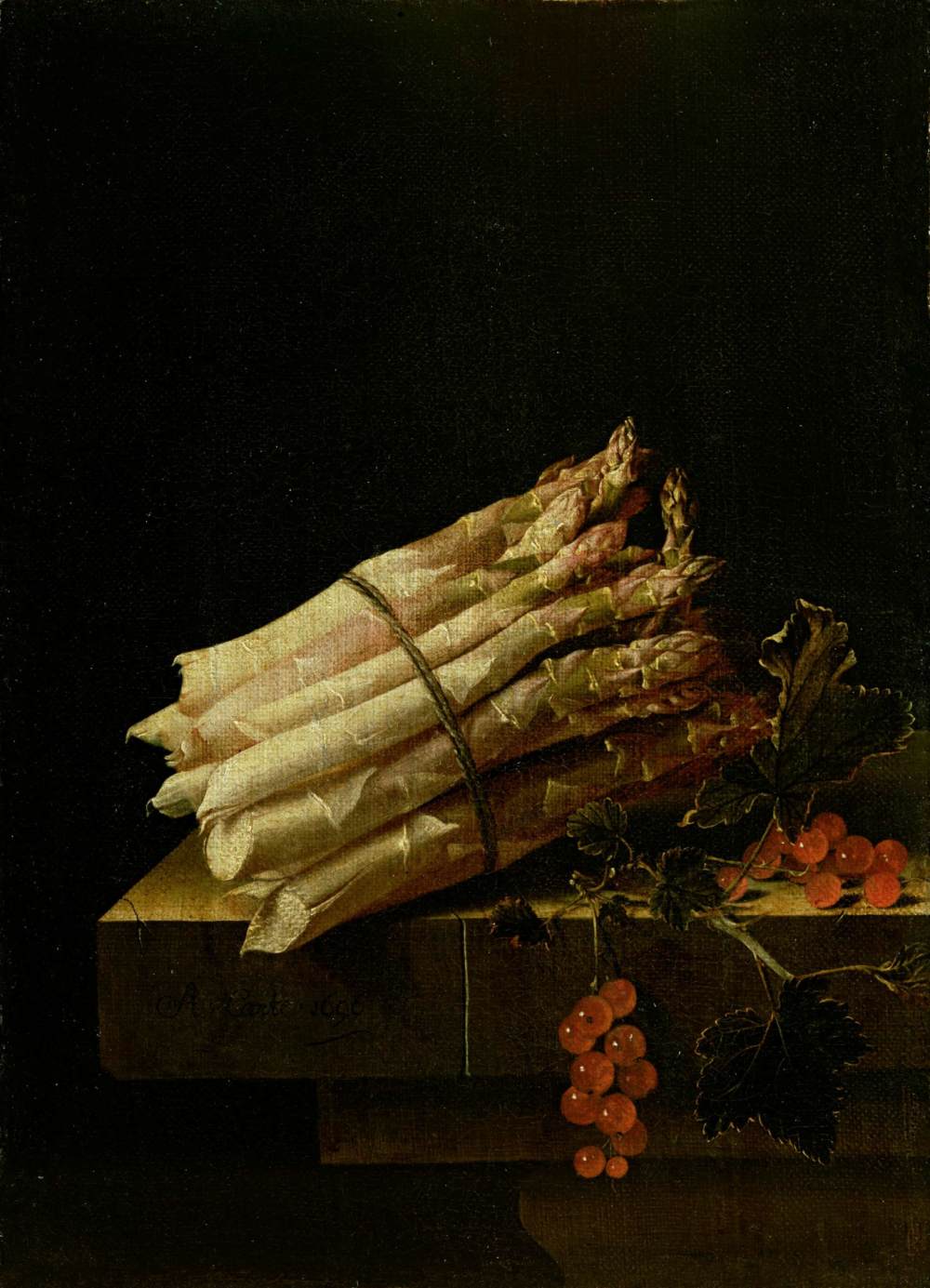 Still-Life with Asparagus and Red Currants