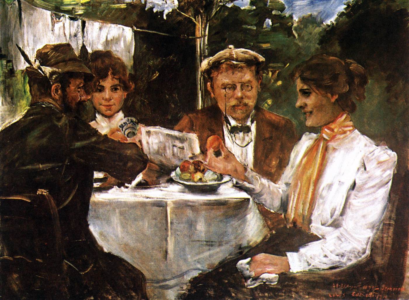 In Max Halbe's Garden