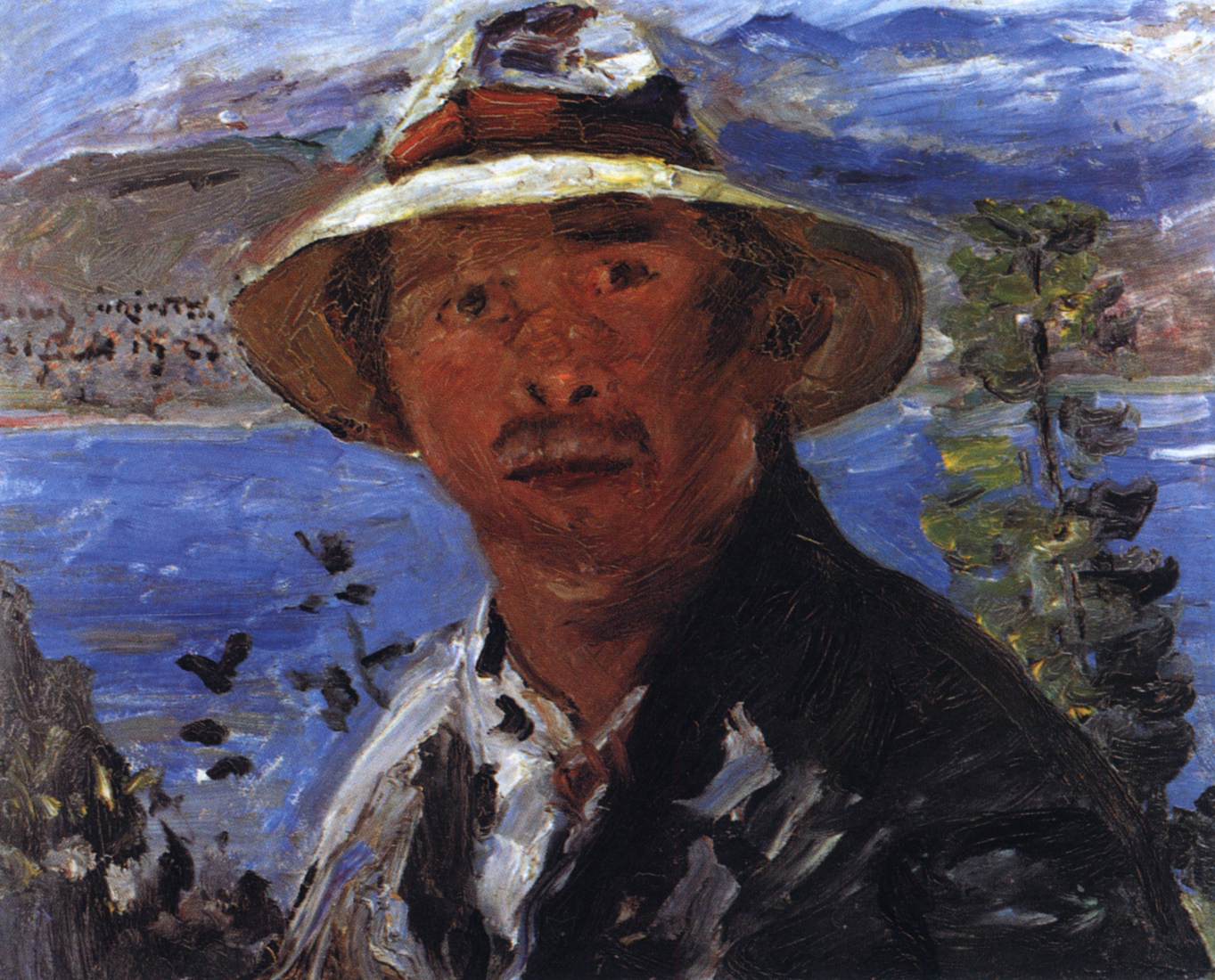 Self-Portrait in a Straw Hat