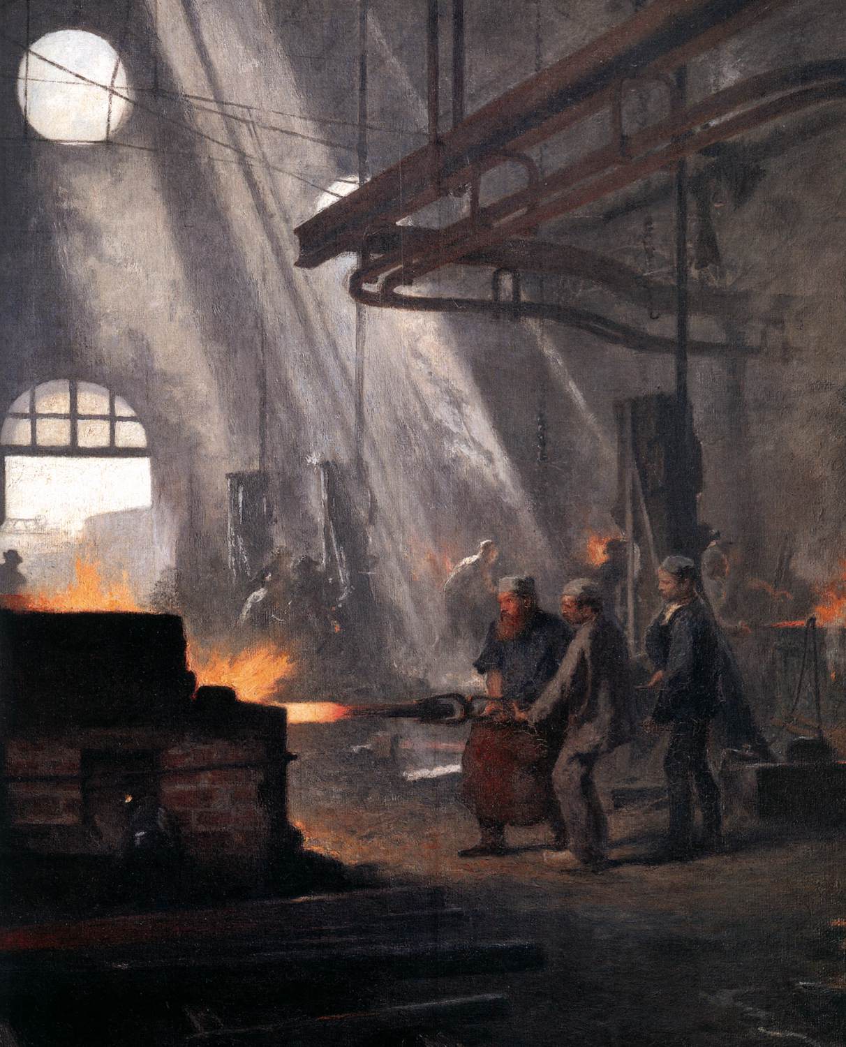 An Iron Foundry (detail)