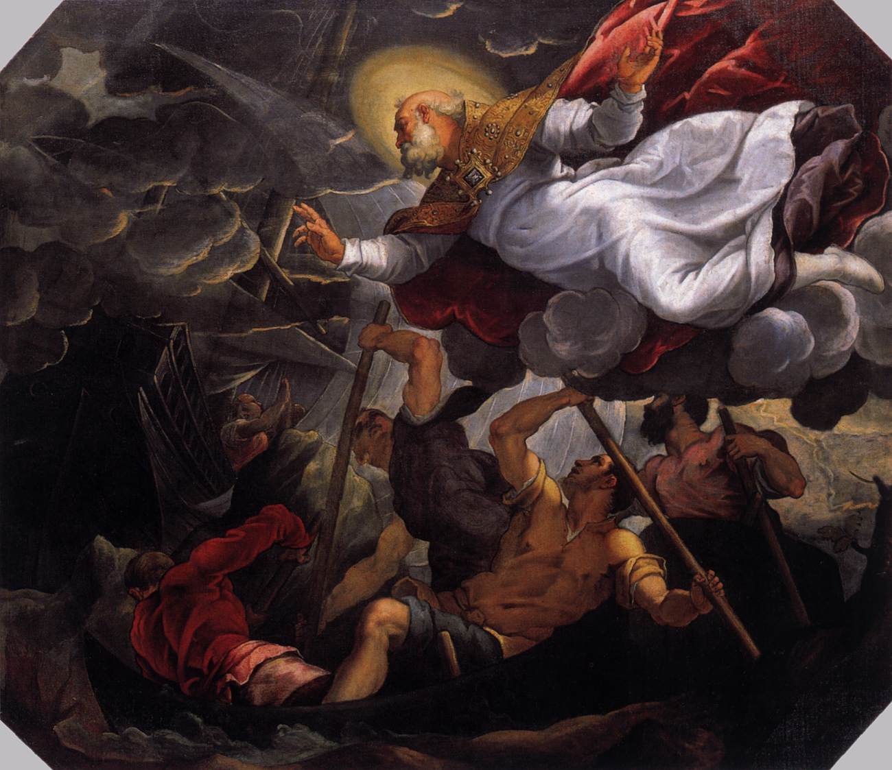 St Nicholas Aiding Shipwrecked Sailors in a Storm