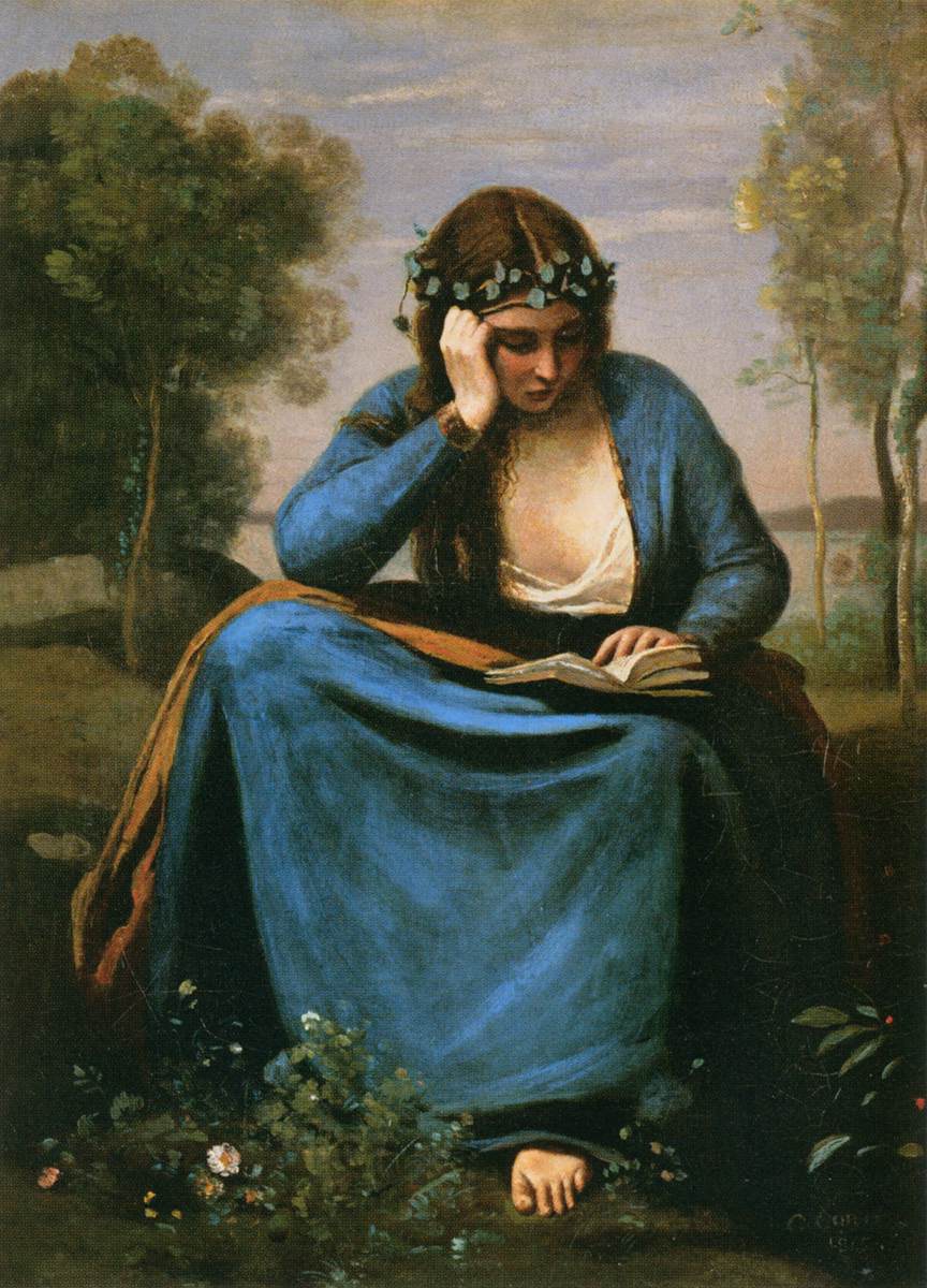The Reader Wreathed with Flowers (Virgil's Muse)
