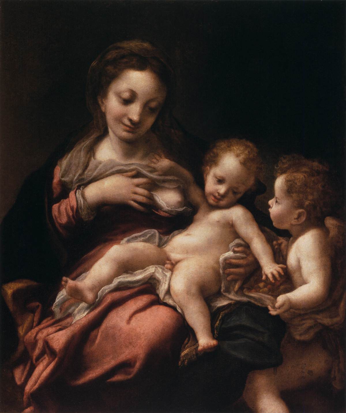 Virgin and Child with an Angel (Madonna del Latte)