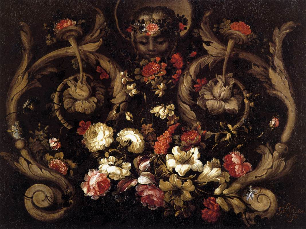 Grotesques with Flowers