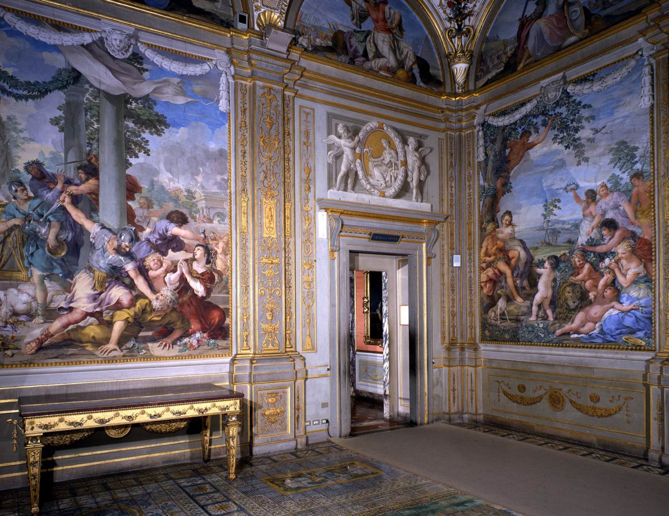 View of the Stanza della Stufa