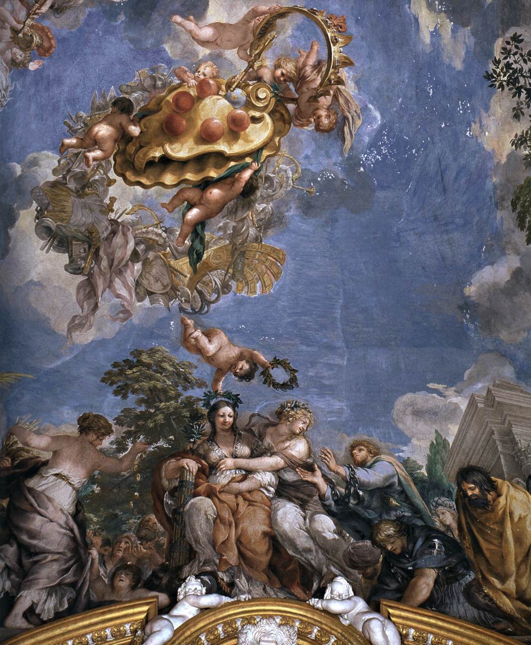 Ceiling painting (detail)