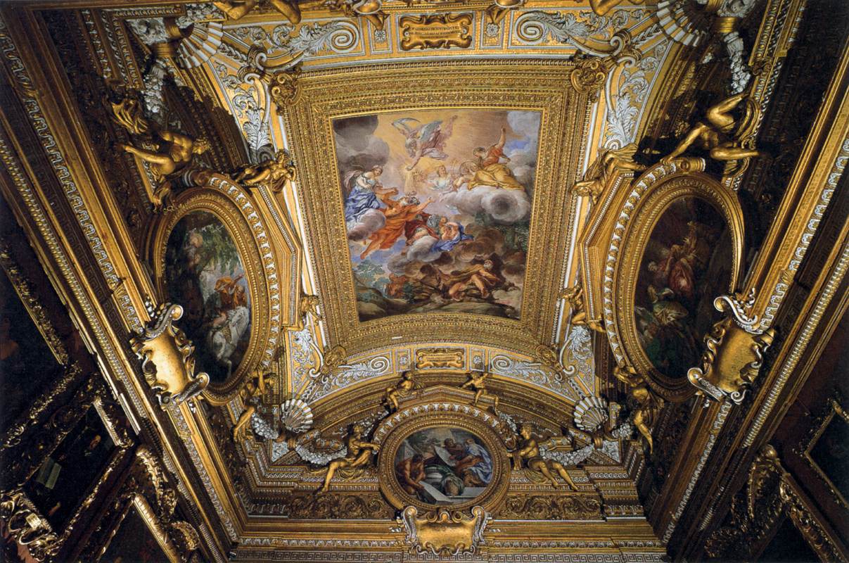 Ceiling fresco in the Sala di Saturno