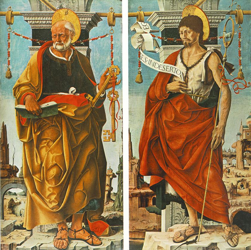 Griffoni Polyptych: St Peter and St John the Baptist