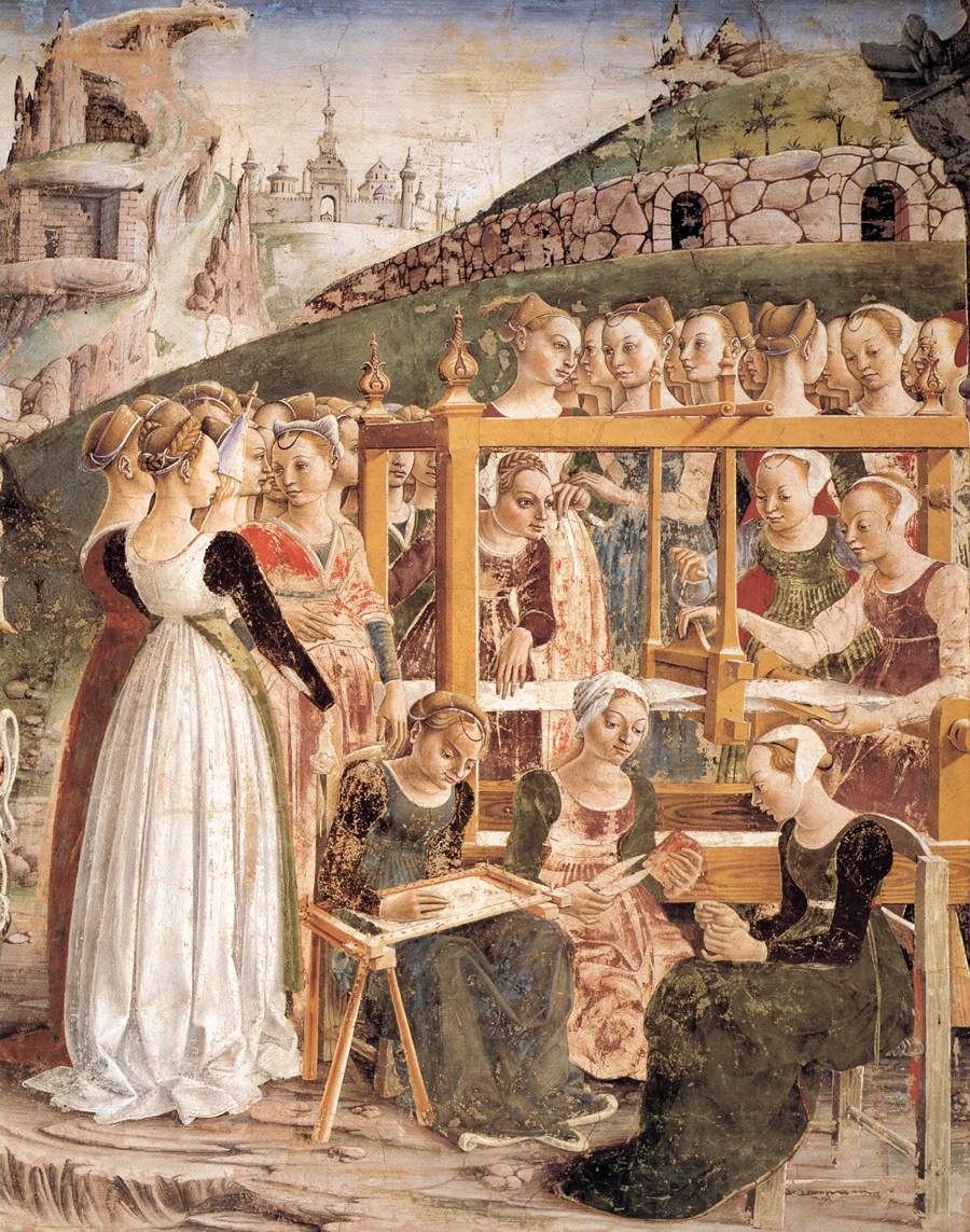 Allegory of March: Triumph of Minerva (detail)