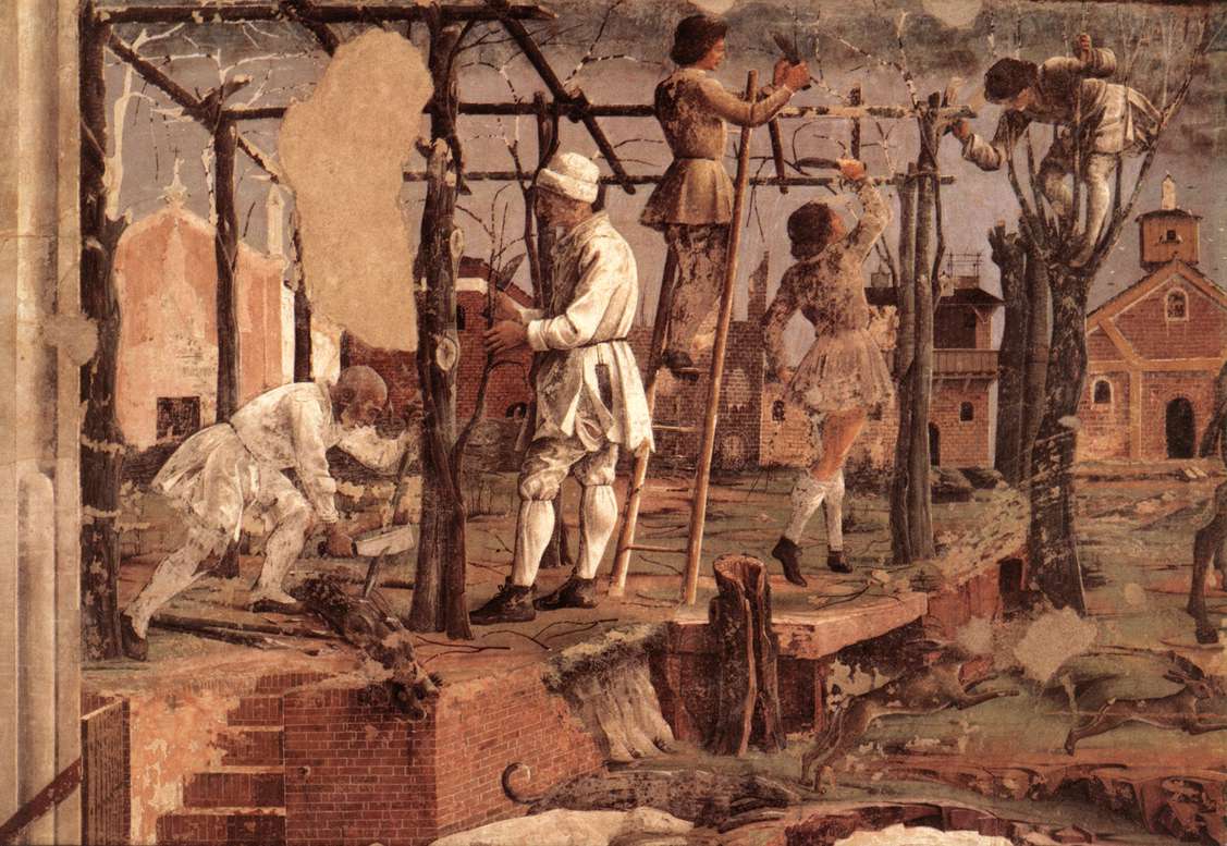 Allegory of March: Triumph of Minerva (detail)