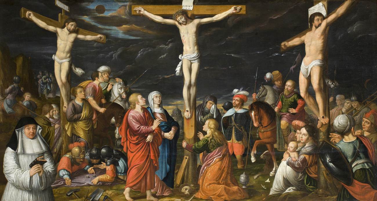 Crucifixion with Donor