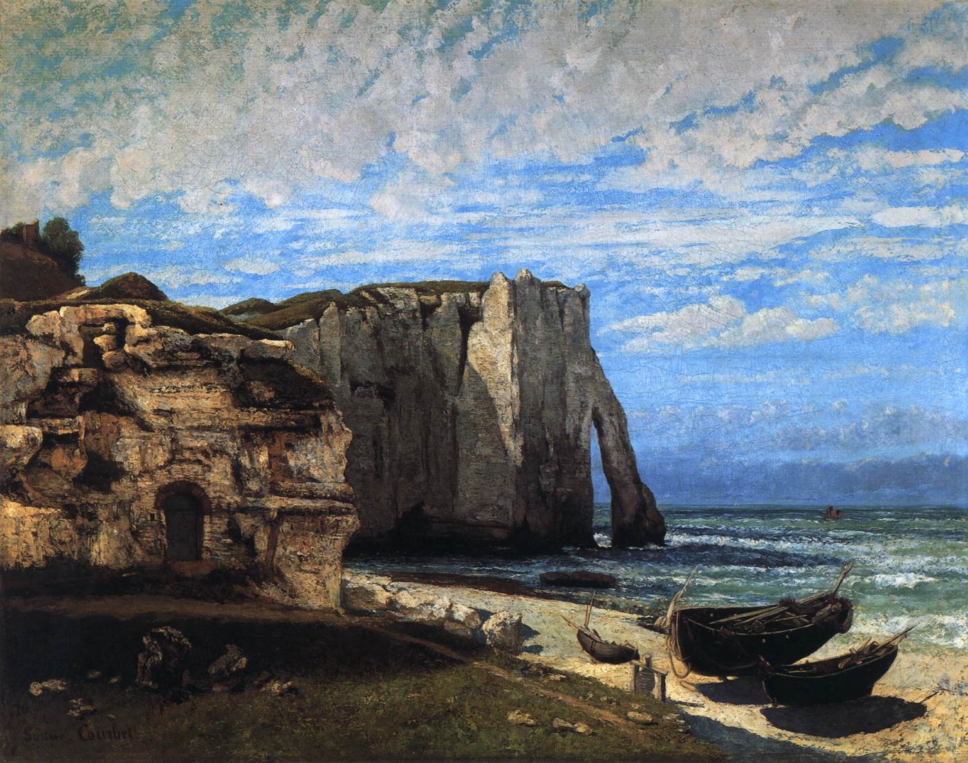 The Cliff at Étretat after the Storm