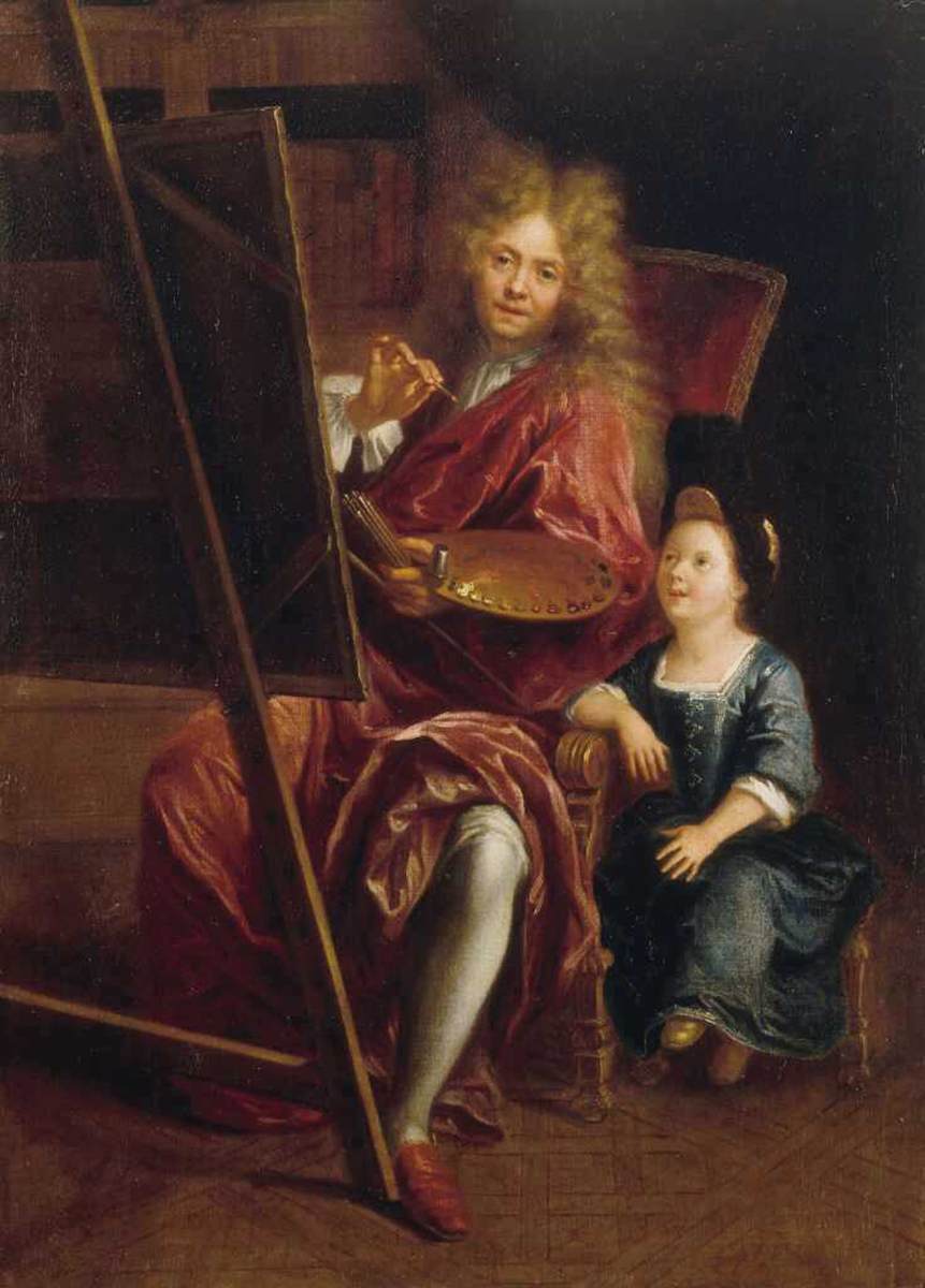 Self-Portrait with his Son Charles-Antoine