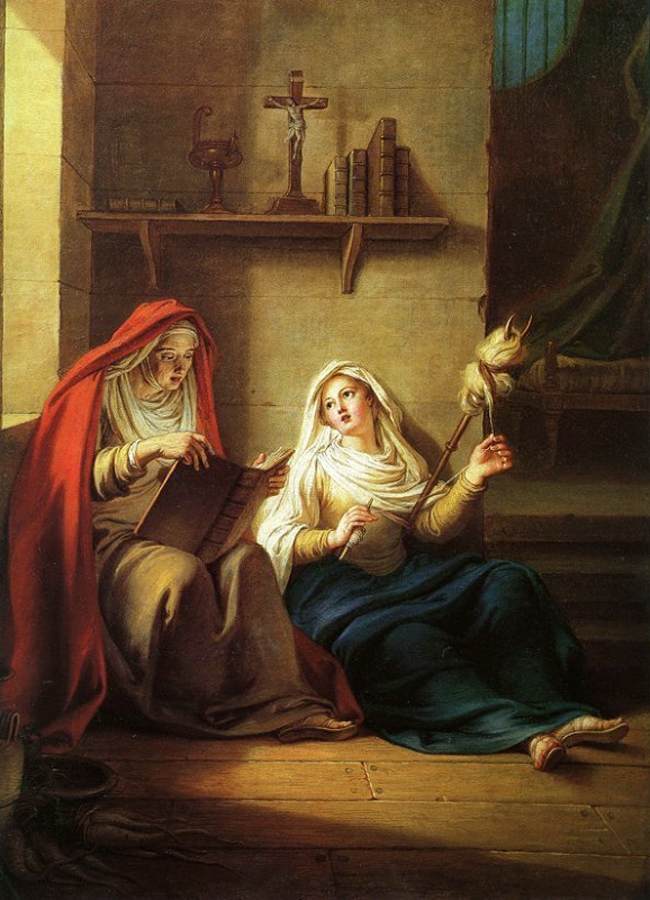 St Piamun and Her Mother in an Egyptian Village