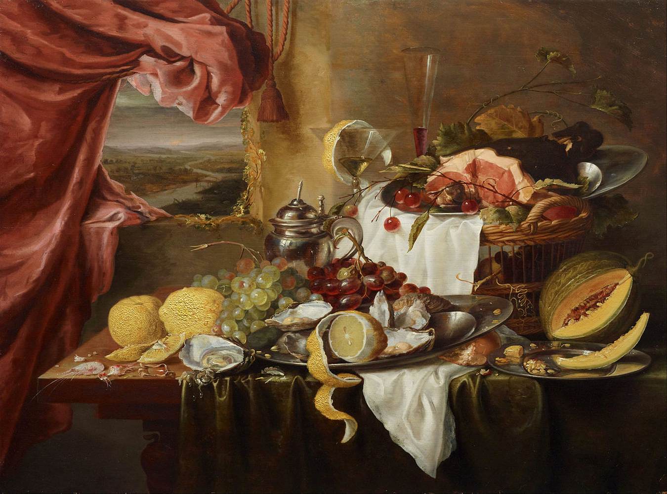 Still-Life with Landscape View