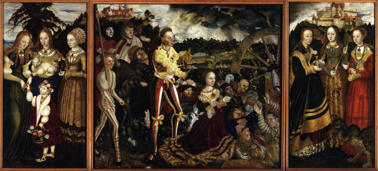 Triptych with the Martyrdom of St Catherine