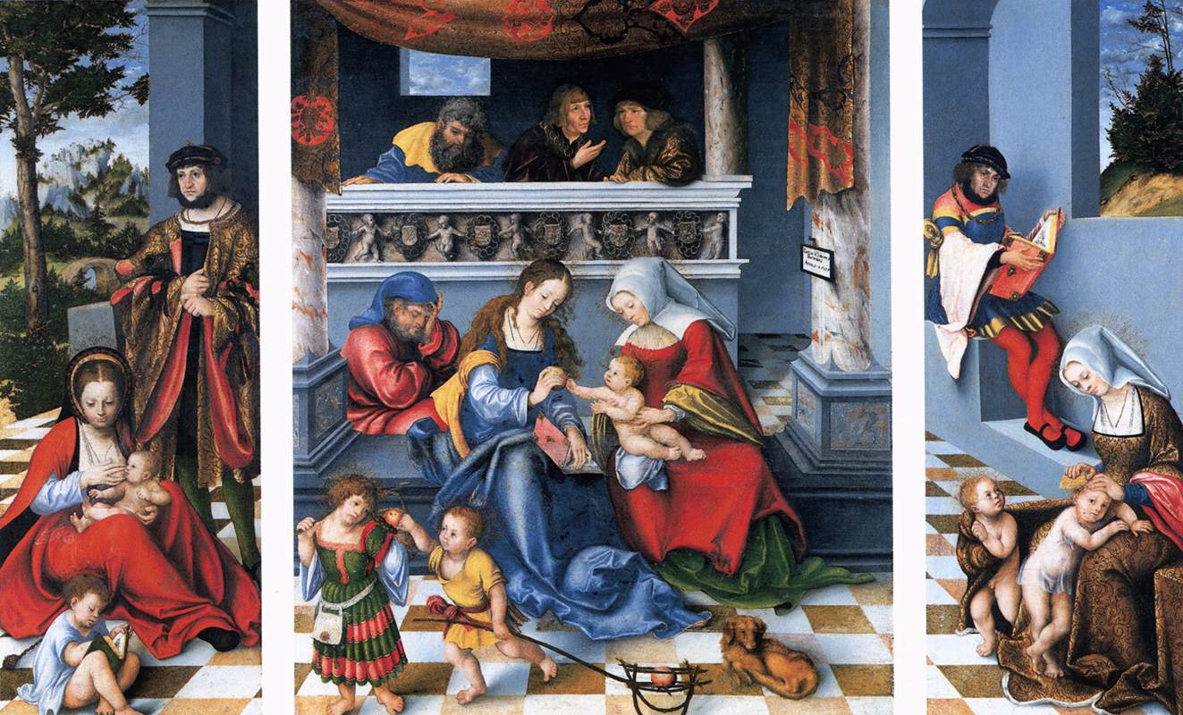 Triptych with the Holy Kinship