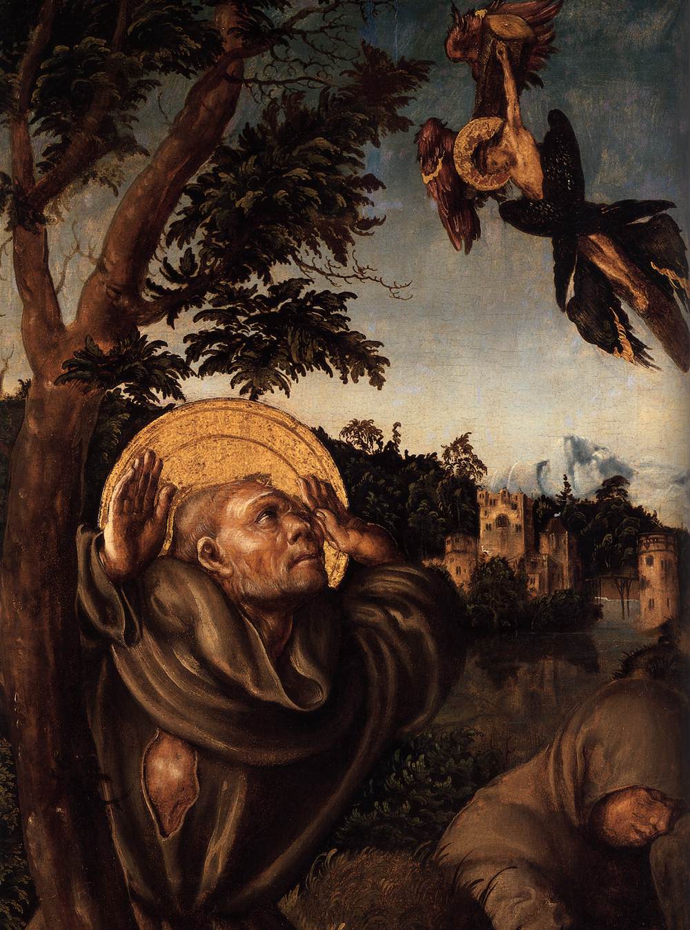 Stigmatisation of St Francis (detail)