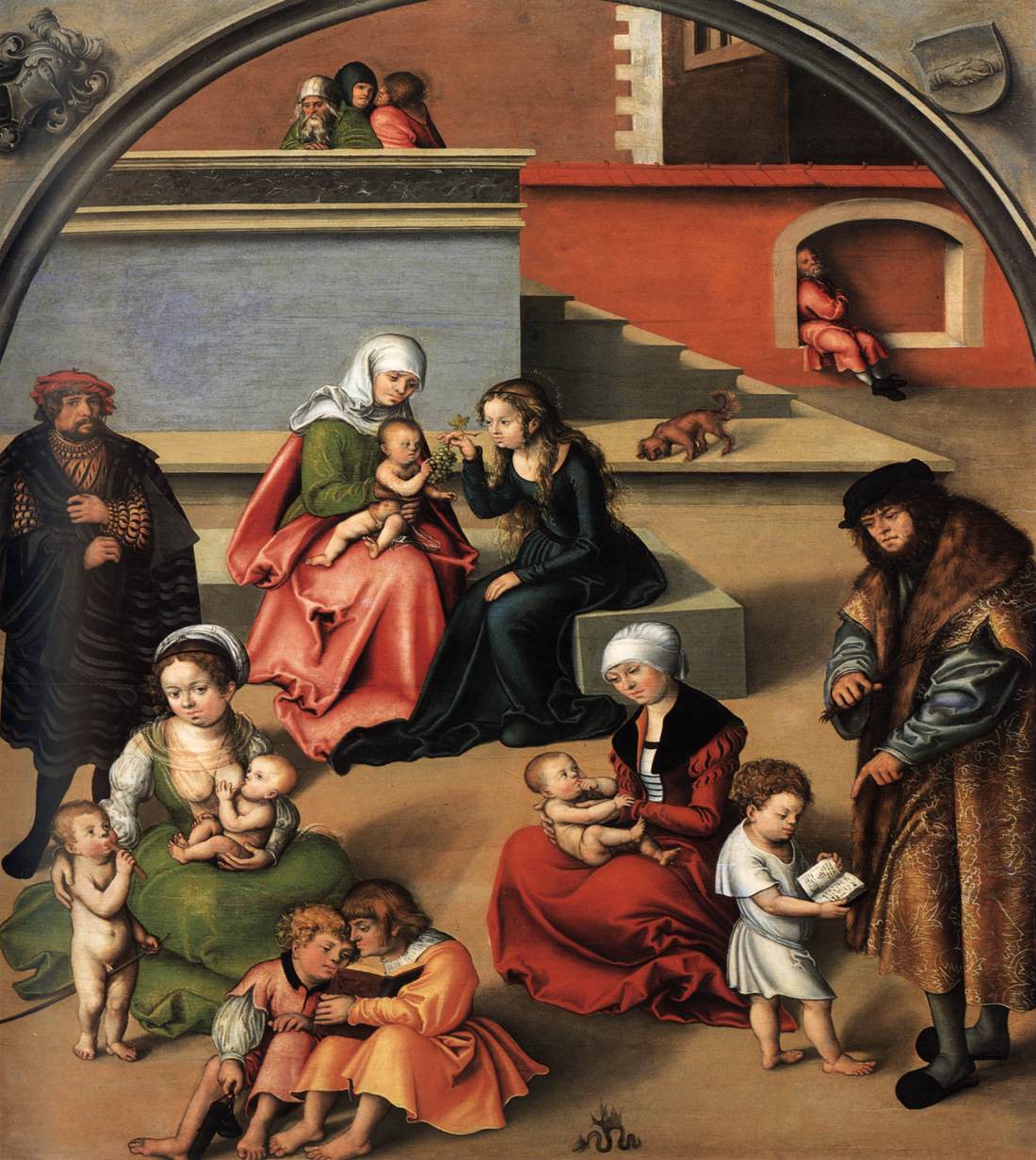 The Holy Kinship with a Self-Portrait