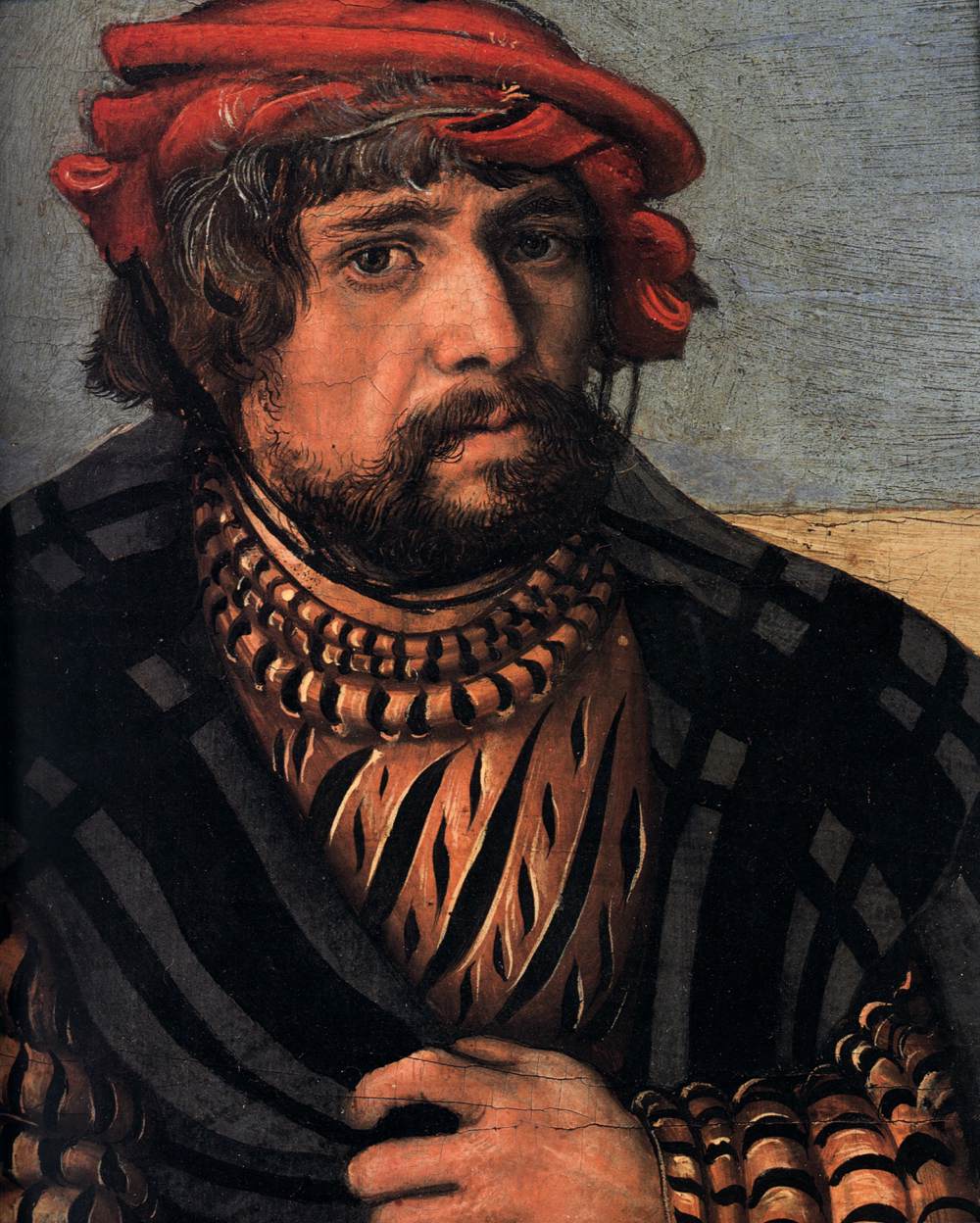 The Holy Kinship with a Self-Portrait (detail)