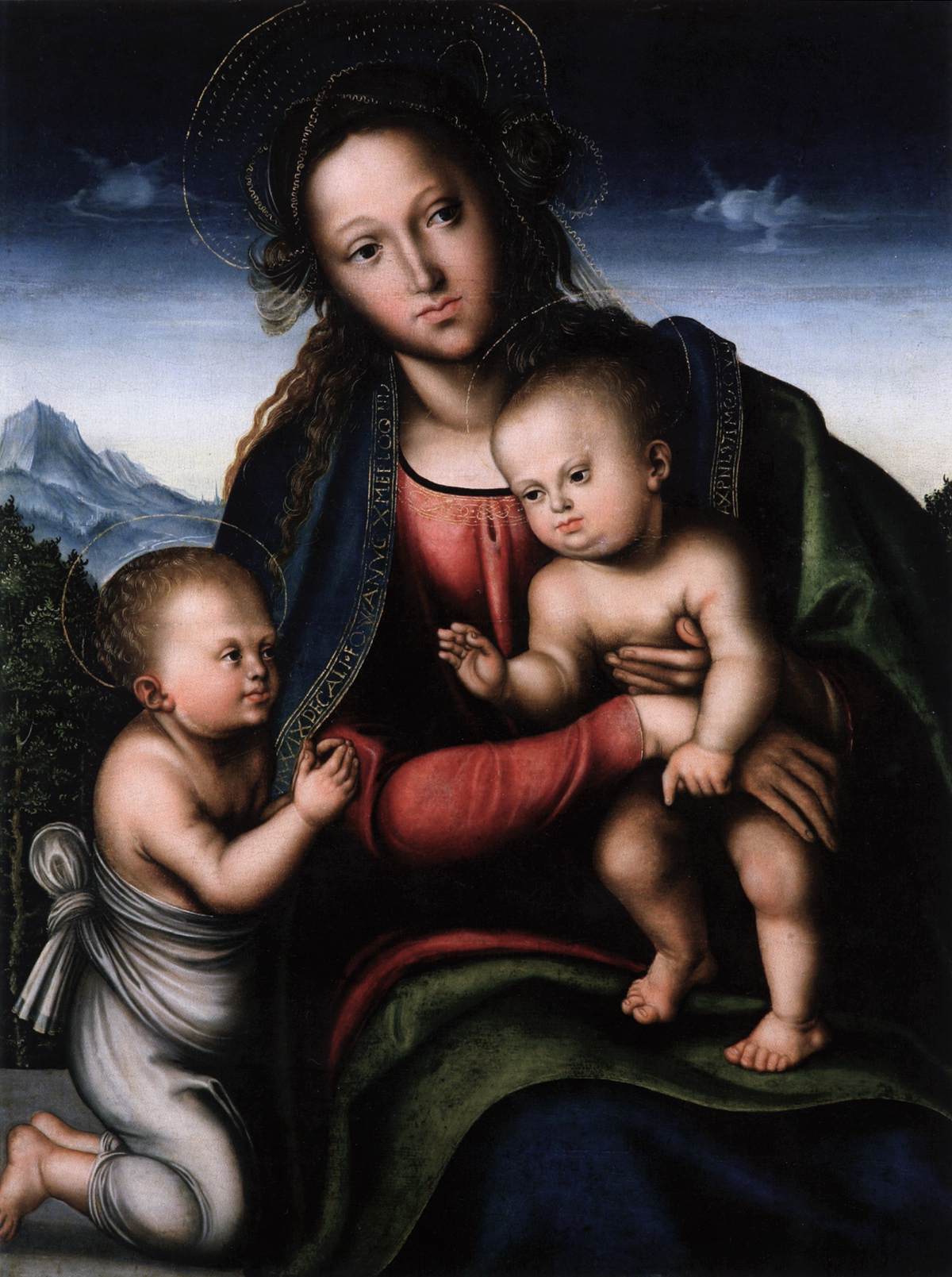 Madonna and Child with the Infant St John