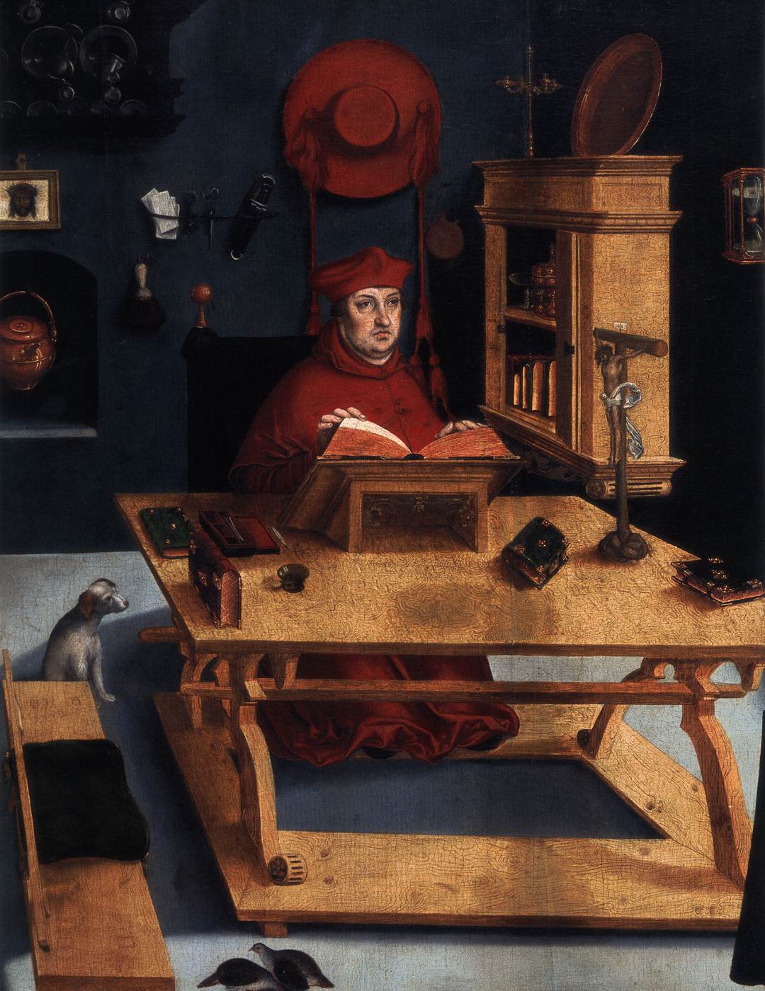 Cardinal Albrecht of Brandenburg as St Jerome in His Study (detail)