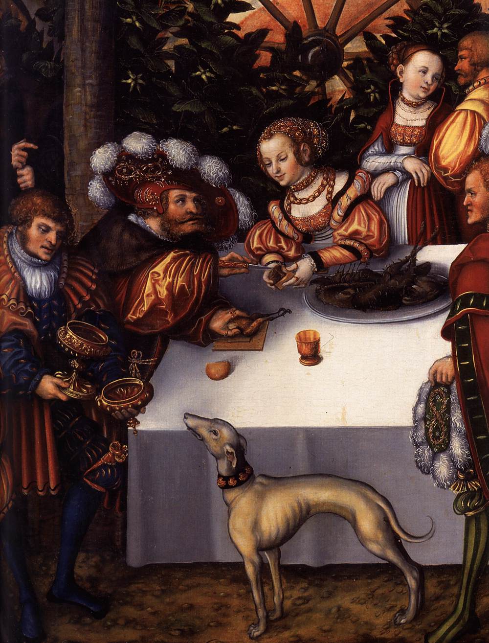 Judith Dining with Holofernes (detail)