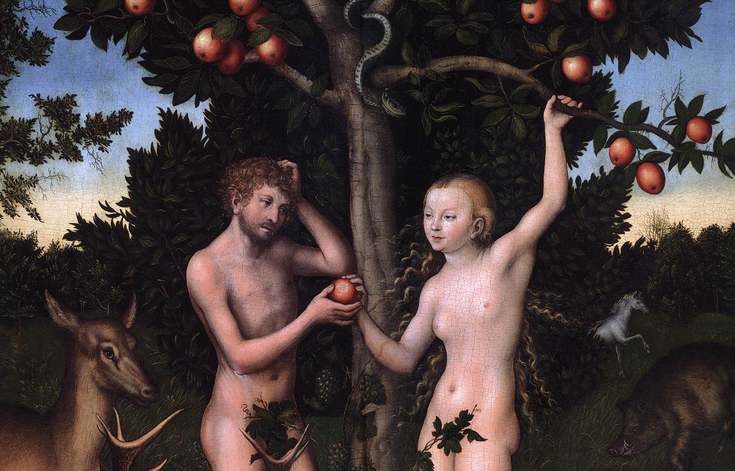 Adam and Eve (detail)