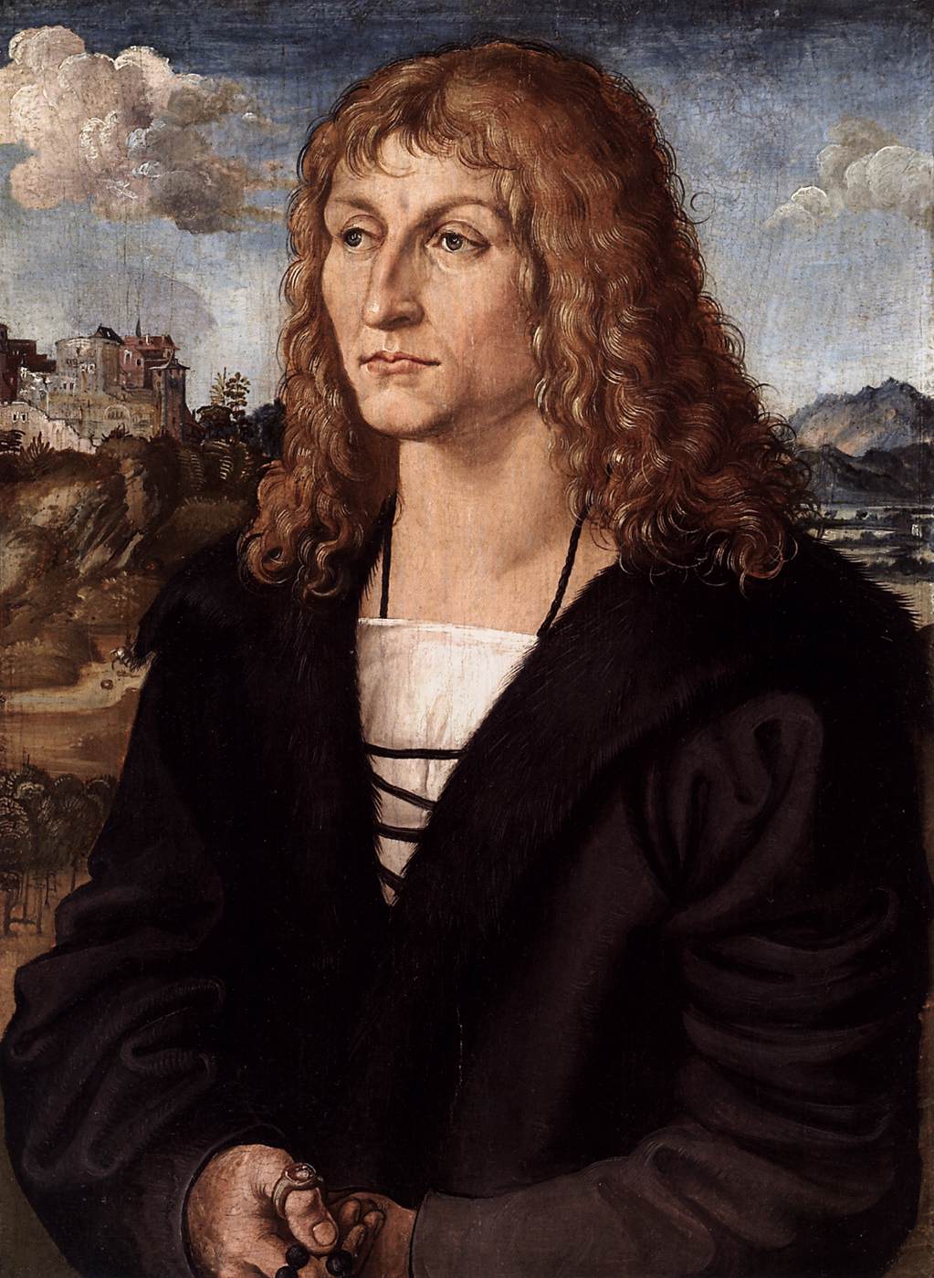 Portrait of a Clean-Shaven Young Man