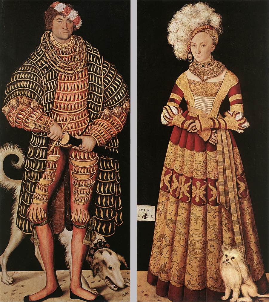Portraits of Henry the Pious, Duke of Saxony and his wife Katharina von Mecklenburg