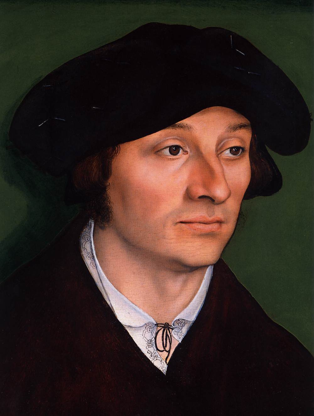 Portrait of a Clean-Shaven Young Man (detail)