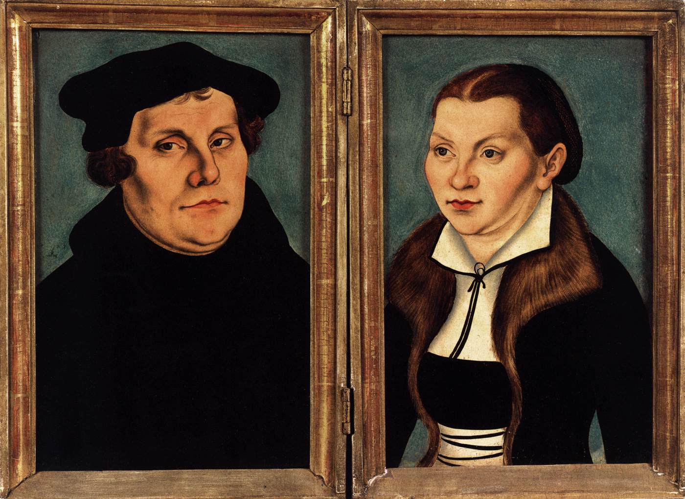 Portrait Diptych of Martin Luther and his Wife Katharina von Bora