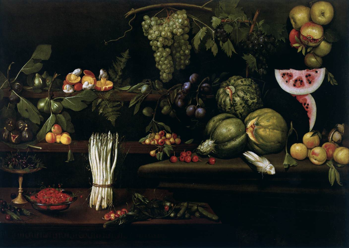 Still-Life with Fruit, Vegetables and Mushrooms