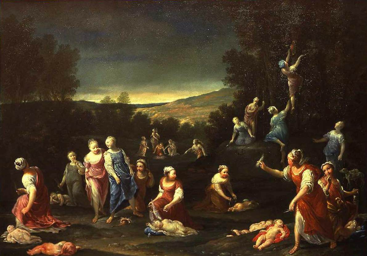Sleeping Cupids Disarmed by the Nymphs