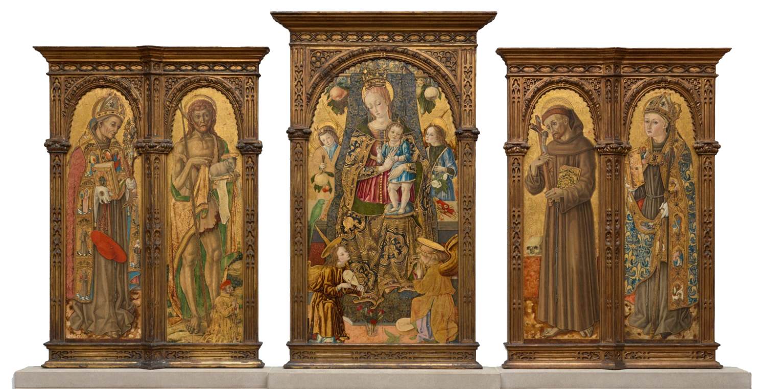 Panels from an altarpiece
