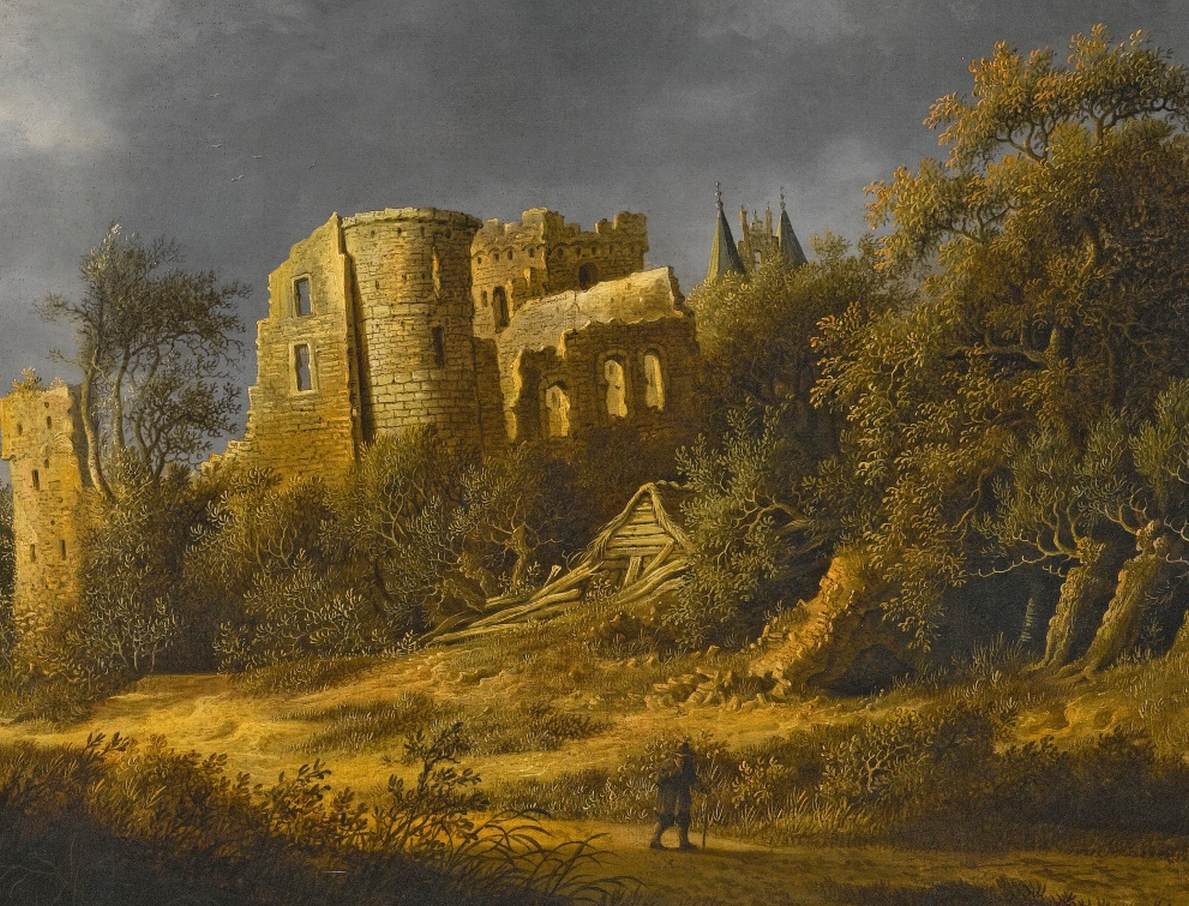 Landscape with the Ruined Castle of Egmond (detail)