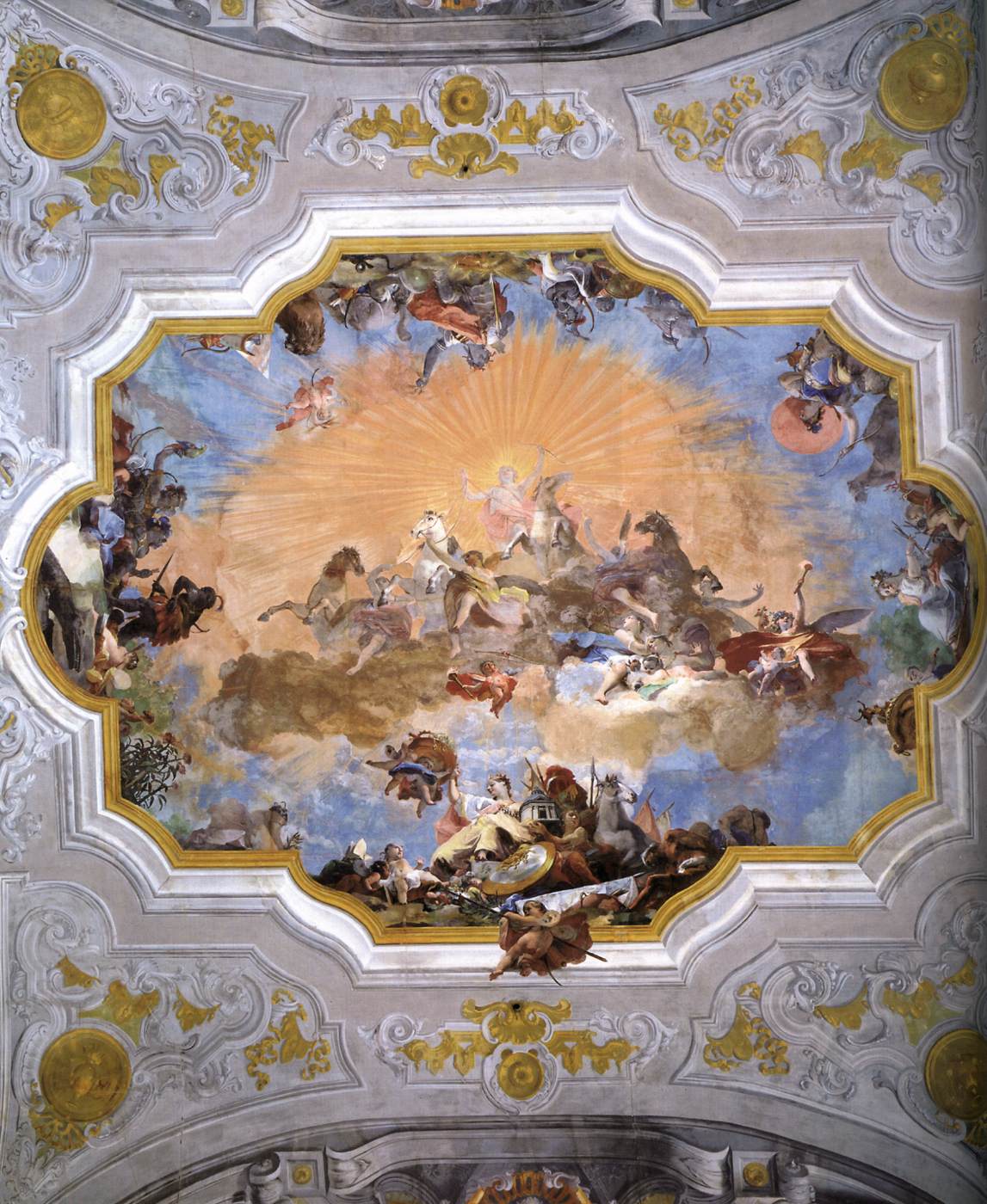 Apollo and Allegories of the Four Corners of the World