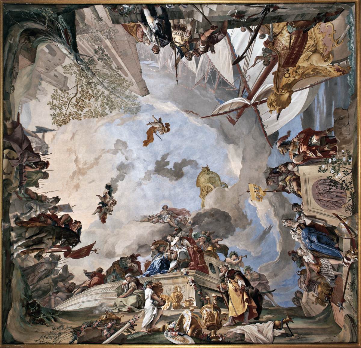 Ceiling painting: Sacrifice of Iphigenia