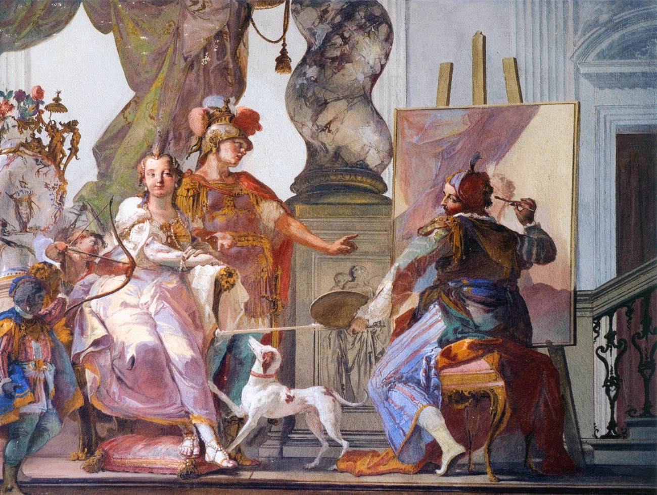 Apelles Making a Portrait of the Courtesan Campaspe