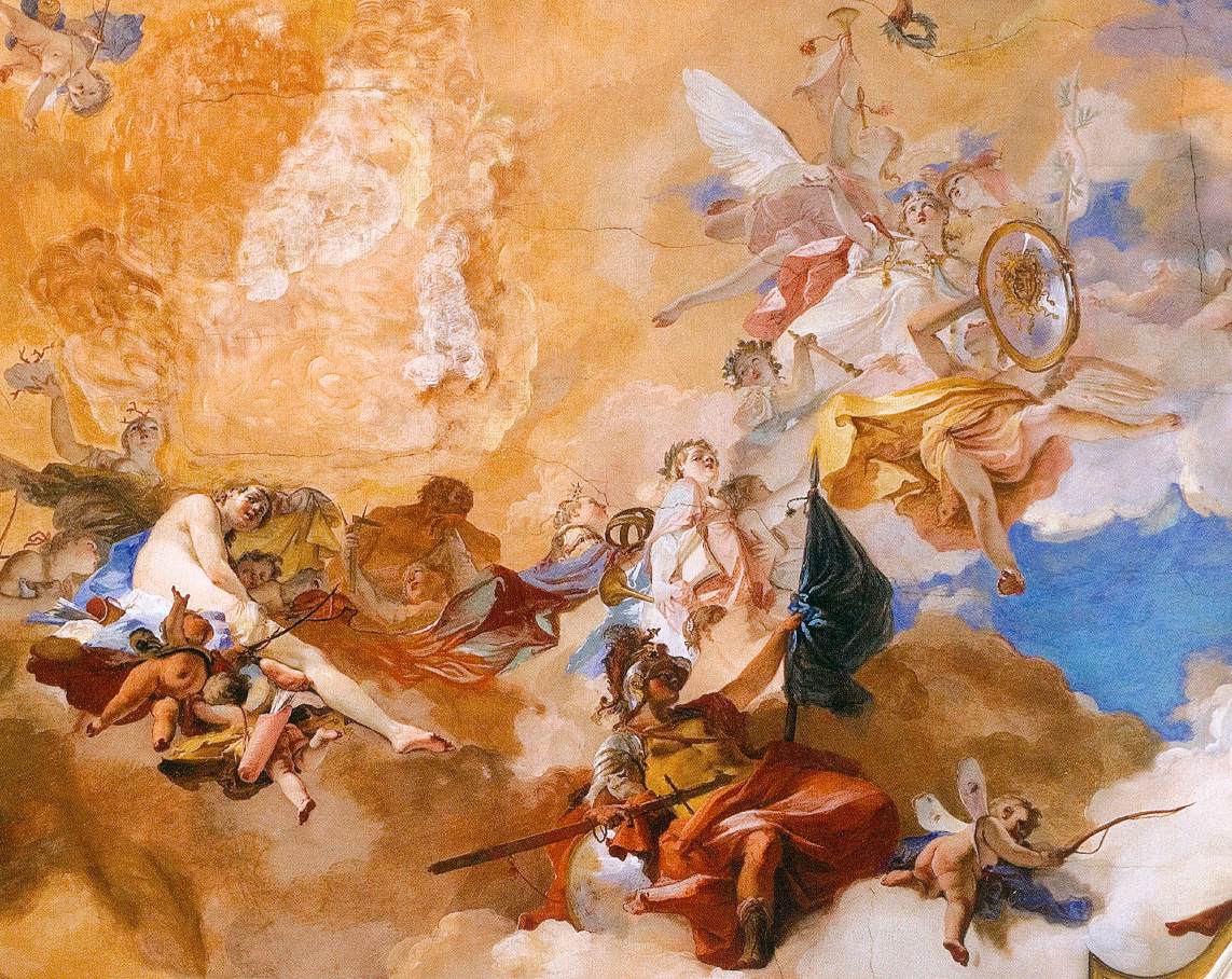Ceiling fresco in the balllroom (detail)