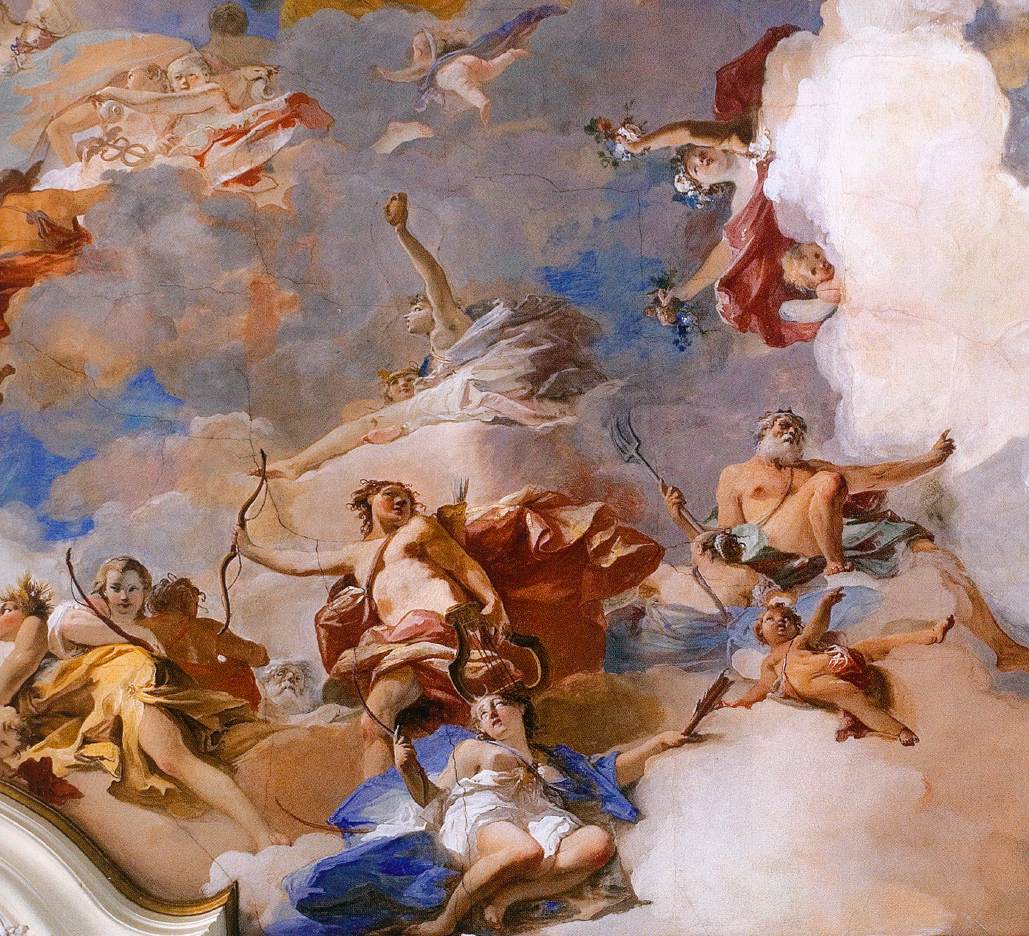 Ceiling fresco in the balllroom (detail)