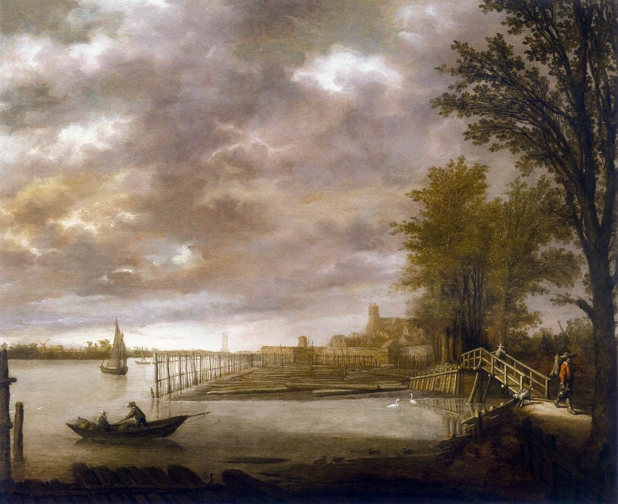 Landscape with a Timber Yard near Dordrecht
