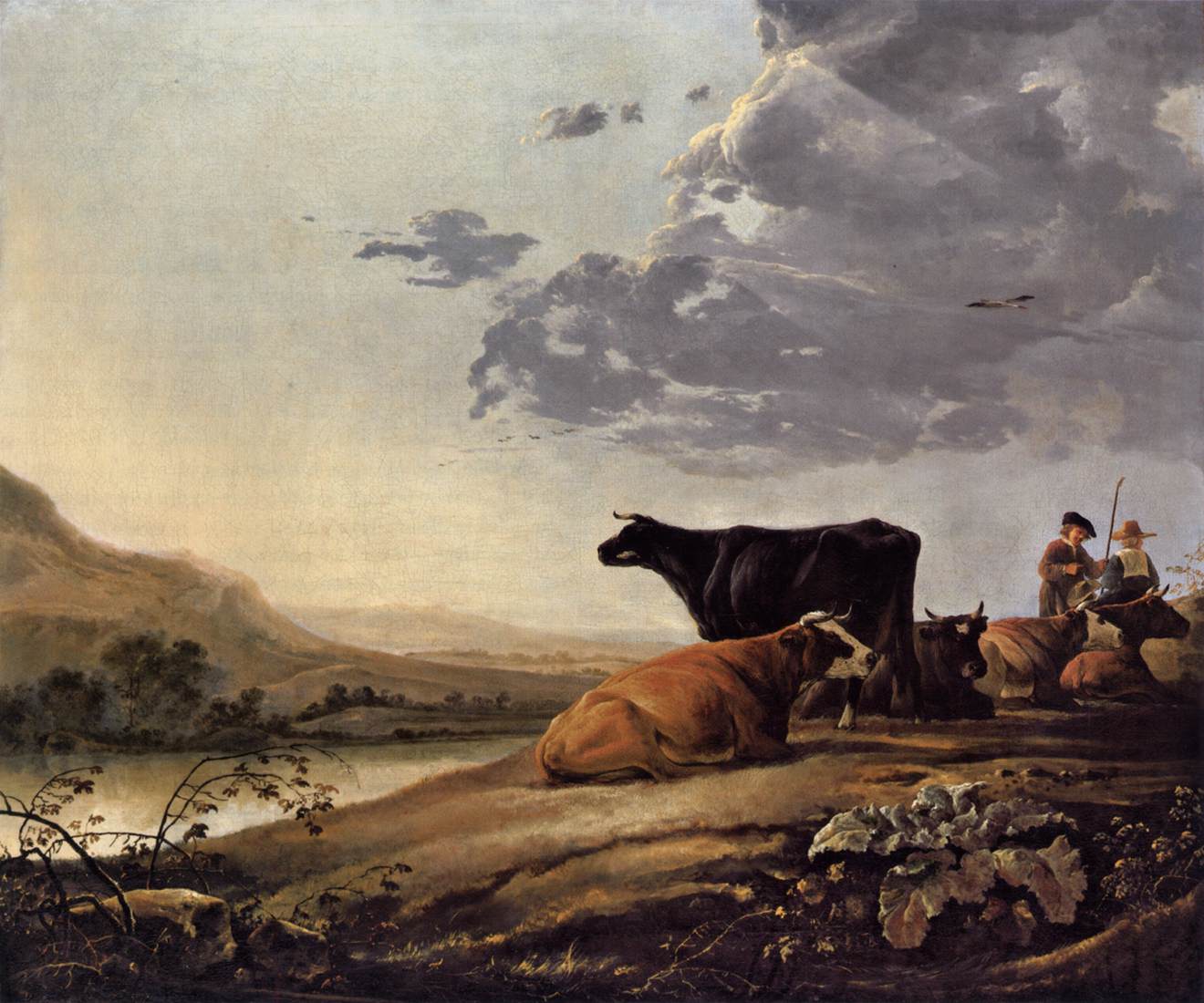 Young Herdsman with Cows