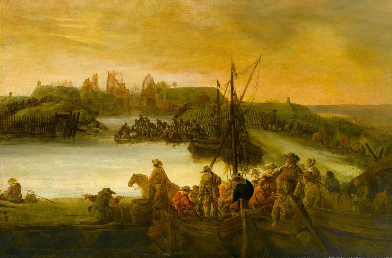 Soldiers Repairing Fortifications