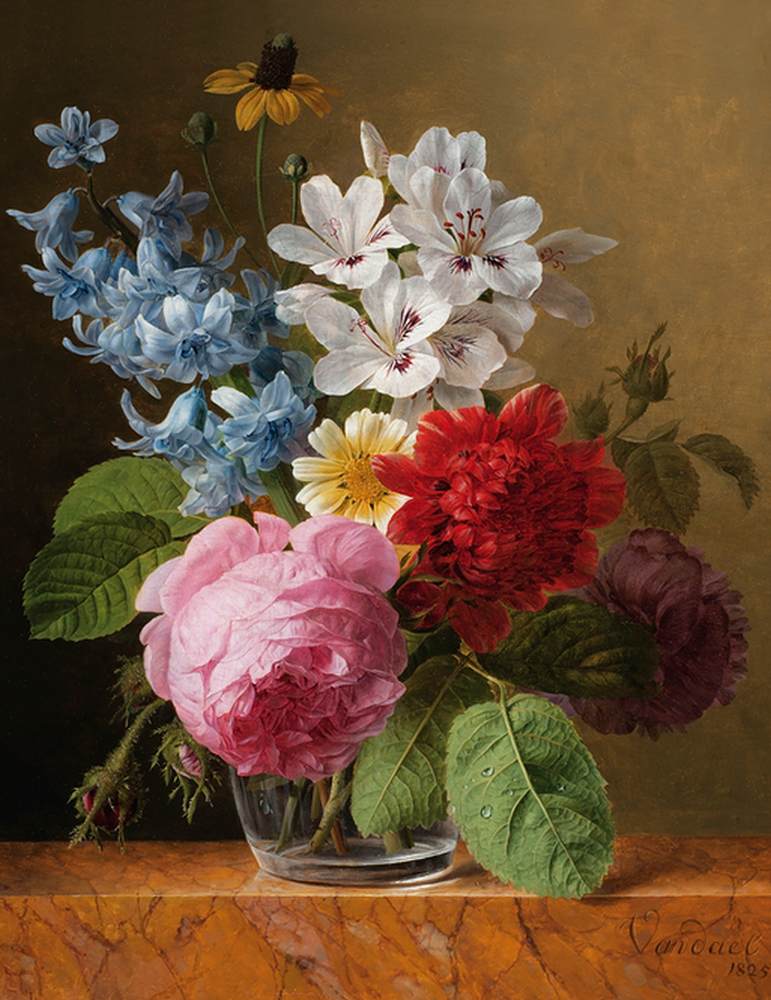 Bouquet of Flowers in a Glass