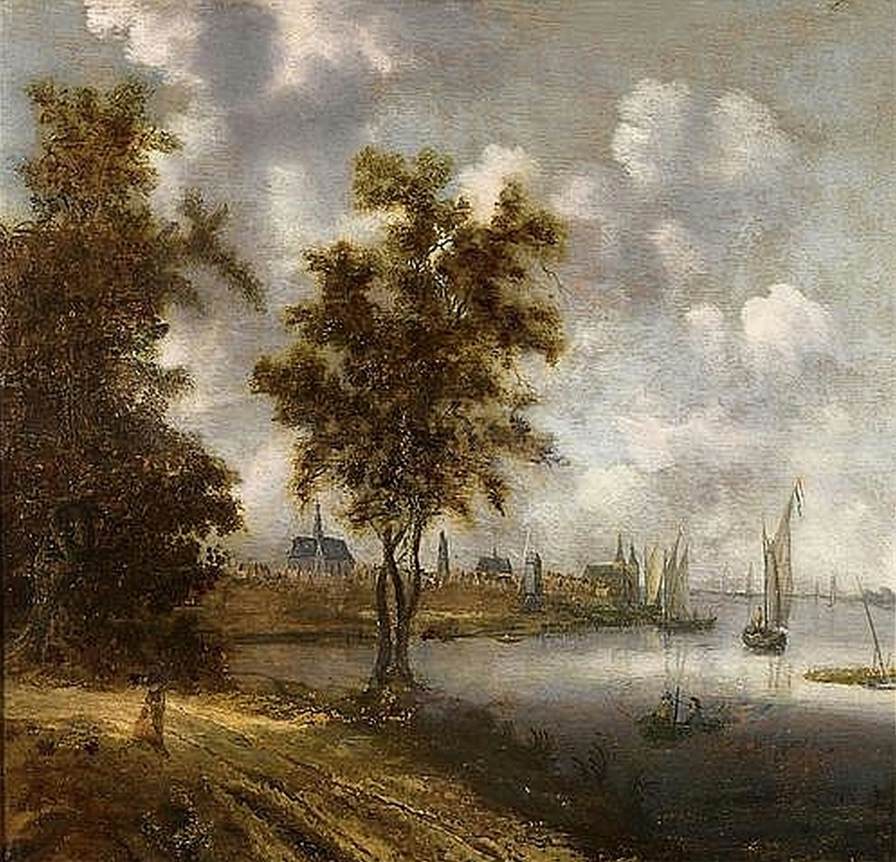 Netherlandish Harbour with Fishing Boats