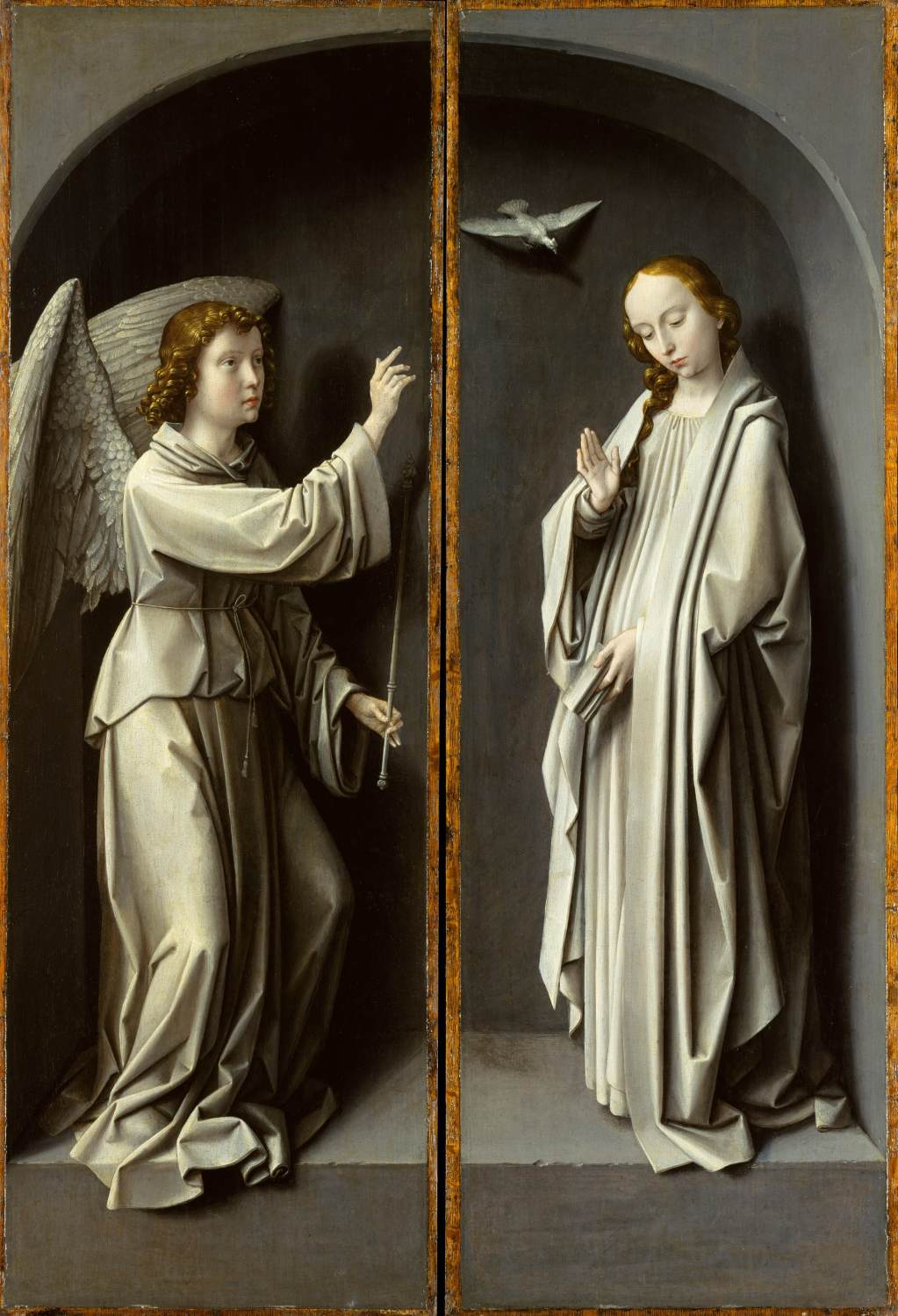 Two Movable Wings of An Altarpiece